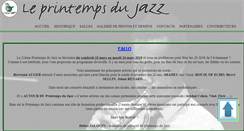 Desktop Screenshot of printempsdujazz.fr